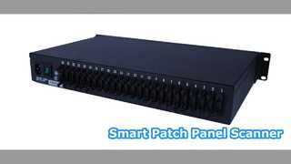Pemindai Jaringan 24 Port Panel Patch Cerdas Mgmt
